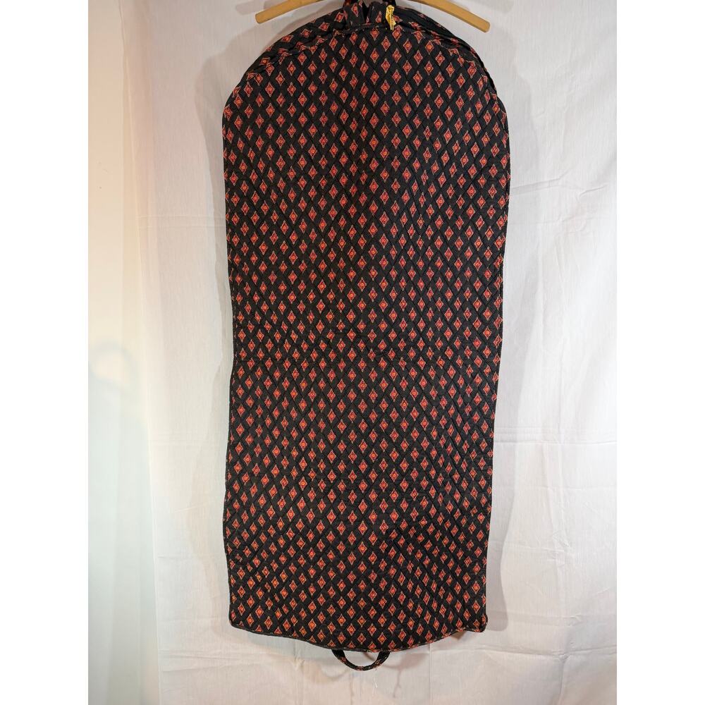 Americana by Sharif Vintage Garment Dress Bag Red Toile Foldable/Hanging